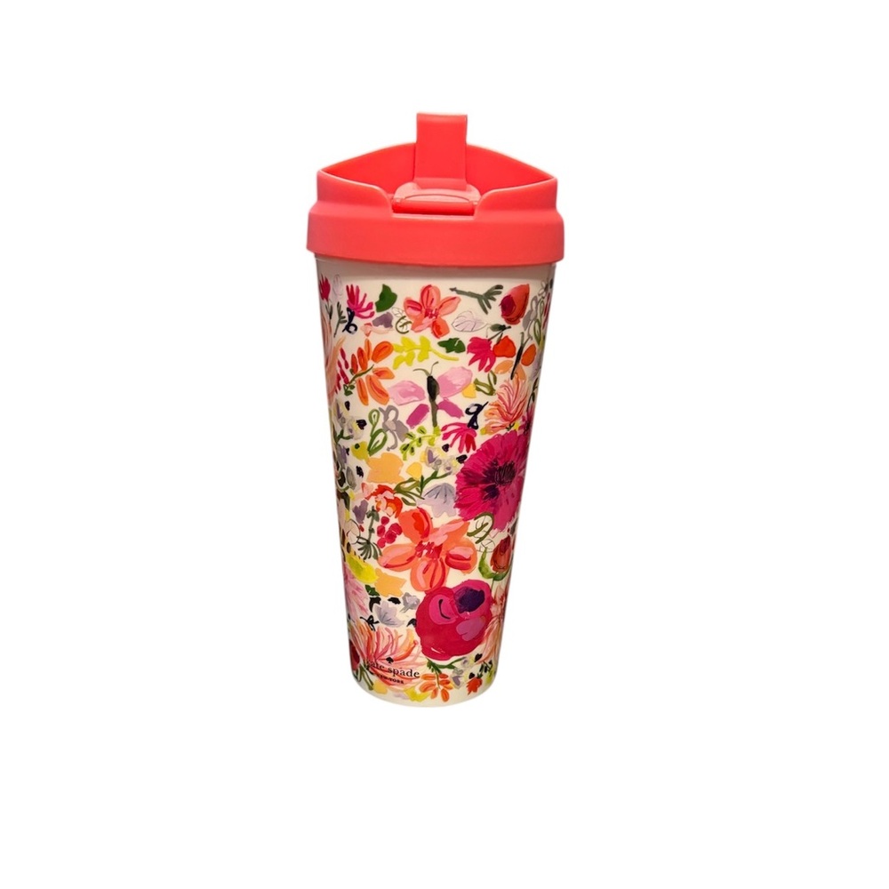 Kate Spade Dahlia 16 oz Acrylic Travel Cup (NWT)